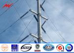 132kv Octagonal Electrical Galvanized Steel Telescopic Pole AWS D1.1 For Power