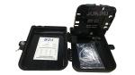 wall Black Outdoor Fiber Optic Distribution Box IP65 witj sc adapter