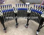 Flexible Powered Roller Conveyor with side guardrail