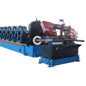 Quality Metal Heavy Gauge 5MM 6MM Guardrail C Post Roll Forming Machine wholesale
