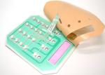 Embossed Tactile Metal Dome Membrane Switch With Protection Film On Overlay