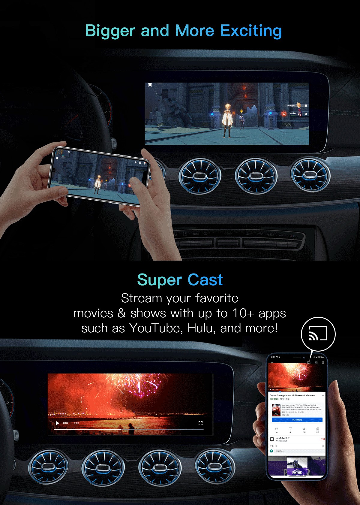 Upgrade to the Latest Technology Wireless CarPlay Ai Box for Volvo Ford Benz VW KIA