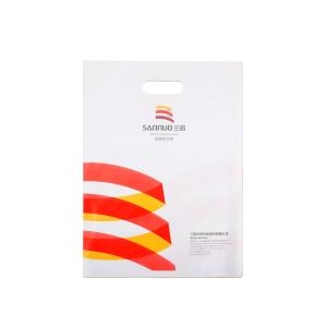 Quality LDPE Plastic Die Cut Shopping Bags With Handle Customized Logo Printing wholesale