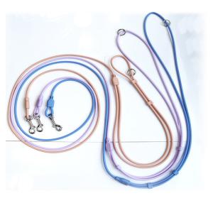 Quality Macaron PVC Slip Lead Dog Leash Hands Free Slip Lead Collar Waterproof wholesale
