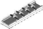 3000W Laser Power Automatic Coiled Sheet Laser Cutting Machine Hypcut / Cypcut