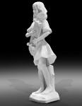 Indoor art exhibition marble sculptures beautiful girl stone statue,stone