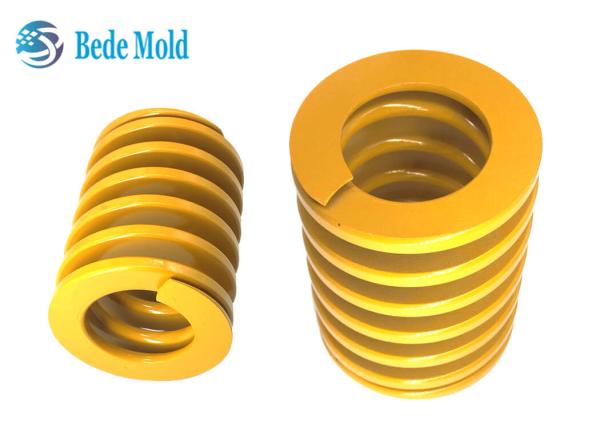 Yellow Industrial Light Duty Die Springs Low Load Injection 60Si2MnA Material OD