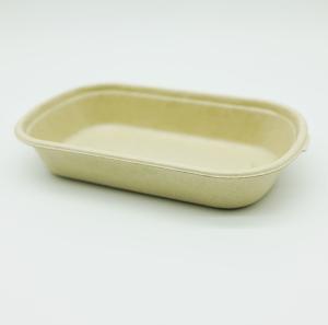 Quality Disposable Paper Pulp Box Sustainable Compostable Liquid Food Safe Stable wholesale