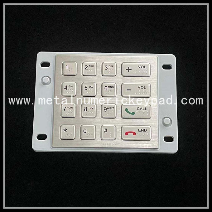 Usb Keyboard Stainless Steel Ip67 In Blind Spot Information Kiosk