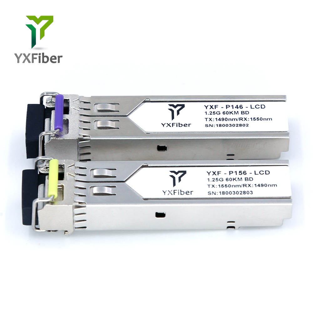 SFP 1.25G BIDI 60km 1490nm/1550nm LC Connector SFP Transceiver Module