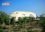 Waterproof Shell Shape Outdoor Glamping Tent / Geodesic Dome Tent