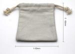 Attractive Style Fabric Jewelry Pouches Natural Printed Environmental Friendly