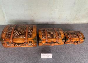 Quality L45x33.5x20.5 SENMIN Plywood PU Wooden Suitcases wholesale