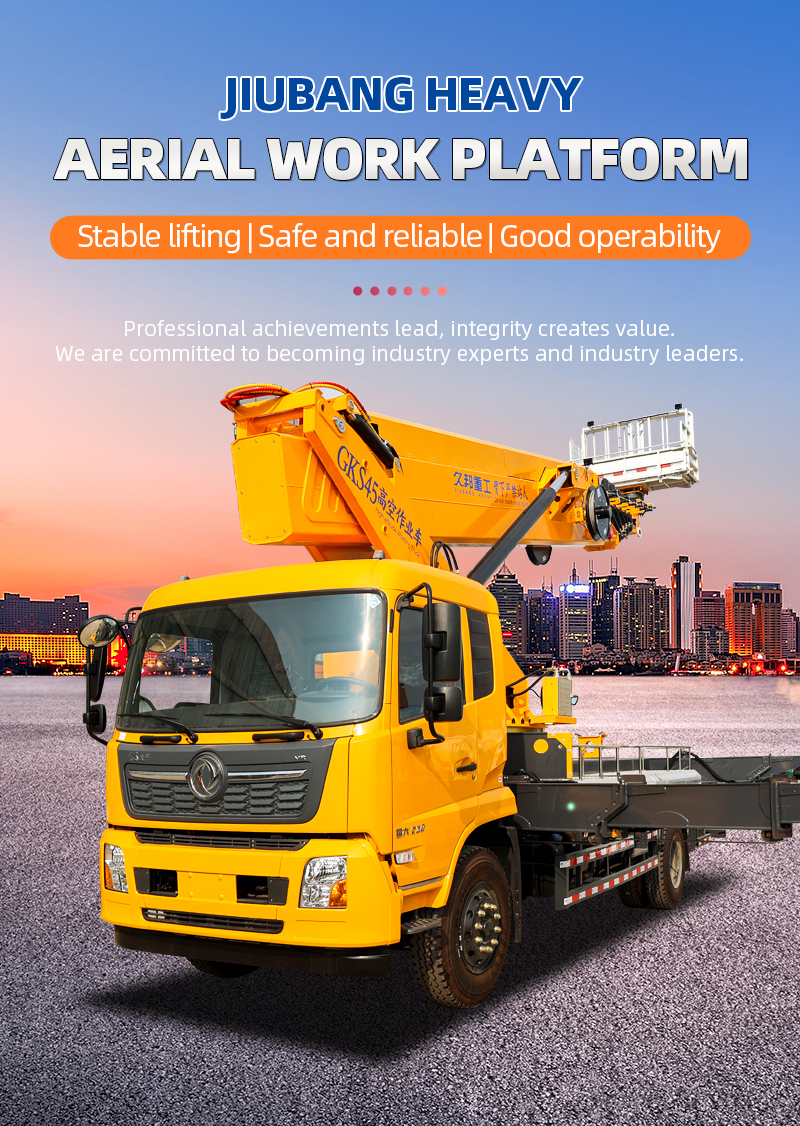 Aerial construction working Aerial Boom Lift for Advertising industry design