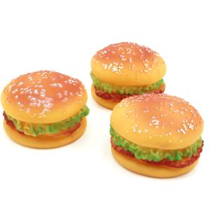 Quality Realistic Squeaky Burger Toy for Pets - Durable Chew Toy for Cats and Dogs - Wholesale Pet Supplies wholesale