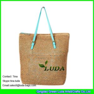 Quality LUDA fashion handbags paper straw tote bag hand crocet straw bags wholesale