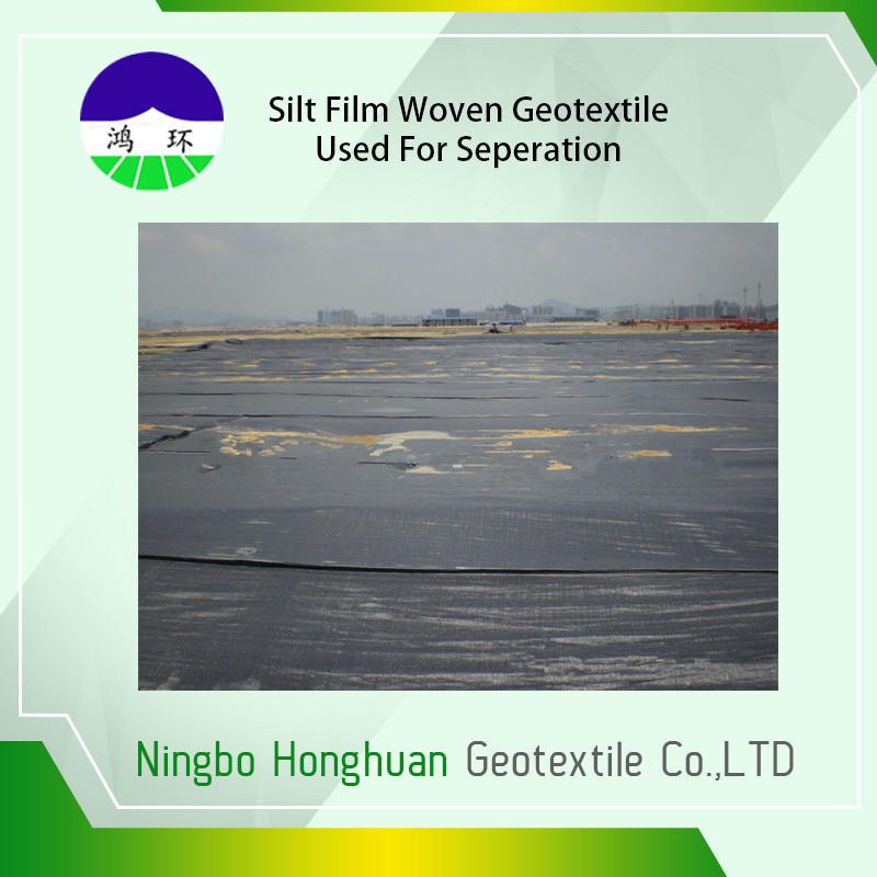 Recycled PP / Virgin PP Material Woven Geotextile Fabric For Separation