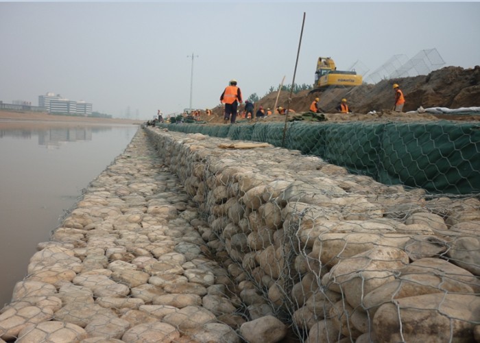 Flexible And Permeable Stone Container / Hexagonal Gabion Basket