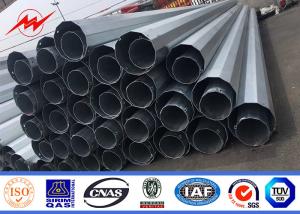 Quality High voltage Multi Sided Steel Utility Pole For Electrical Line wholesale