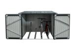 Easy Assembly Metal Bike Storage Shed 3 / 4 Seats 0.25mm thickness 81inch 64