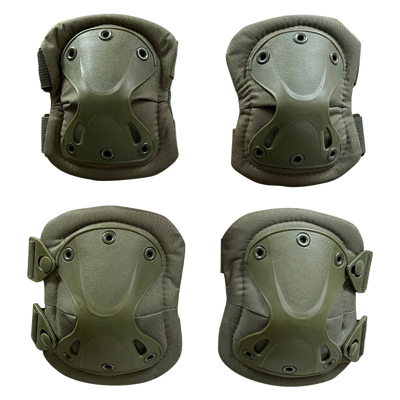 Outdoor Training Gear Olive Green Joint Protectors with Professional Protection Class