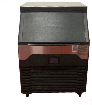 220V Stainless Steel Air-cooled Ice Maker Machine 120kg Commercial Cube Ice Machine for Your Barbecue Restaurant
