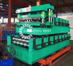 Quality 5kw Zinc Metal Glazed 0.25mm Tile Roll Forming Machine wholesale