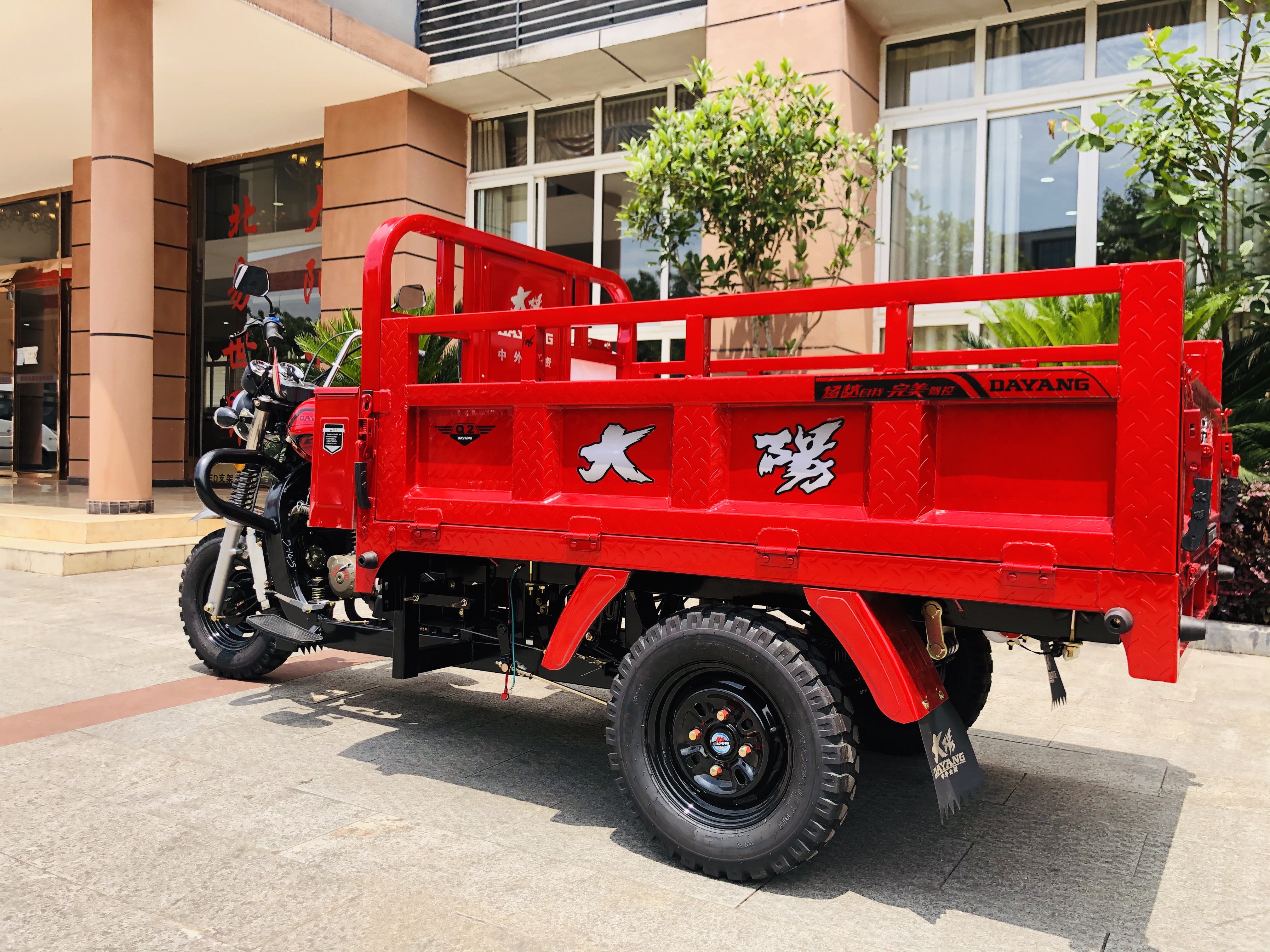 Red DAYANG 2021 Heavy Loading Truck Tricycle 150CC/175CC/200CC/250CC Motorized Tricycle