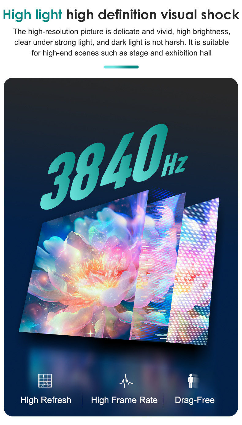 P1.5625 Concert LED Display 1920Hz 800cd/m2 LED Screens For Concerts