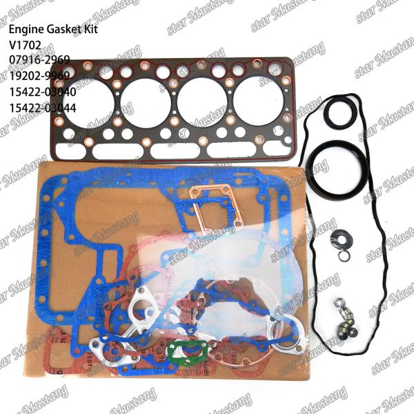 V1702 Full Gasket Set 07916-2969 19202-9969 15422-03040 15422-03044 Suitable For