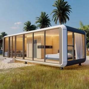 Quality Prefabricated Modern Tiny Cabin House Mobile Office 20FT Modular Apple House for Cosy Living wholesale