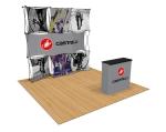 Exhibition Wall Pop Up Banner Stands Backdrop Aluminum Plastic Material