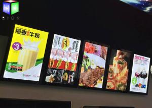 Quality Menu Lightbox LED Restaurant Menu Boards Backlight Aluminum Alloy Frame wholesale
