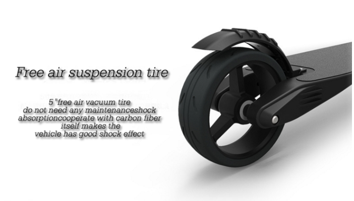 Carbon Foldable Electric Scooter with 350 Watt Brushless Motor , Electric Kick Scooter