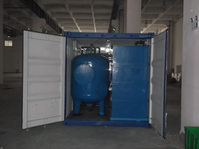 Containerized Borhole Well Salt Water Sea Water Treatment Plant Mobile Water Treatment Plant