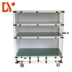Industrial Lean Tube Tote Cart Hand Push Type Connected Customizable Size