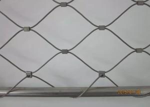 Quality AISI304 Flexible X Tend Cable Mesh , 1.2-4.0mm Stainless Steel Ferrule Rope Mesh wholesale