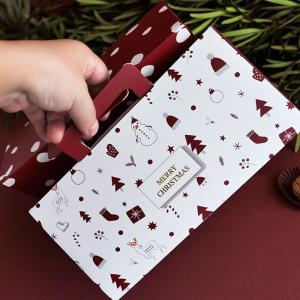 Quality 300gsm White Card Elegant Triangle Folding Paper Festive Gift Boxes wholesale