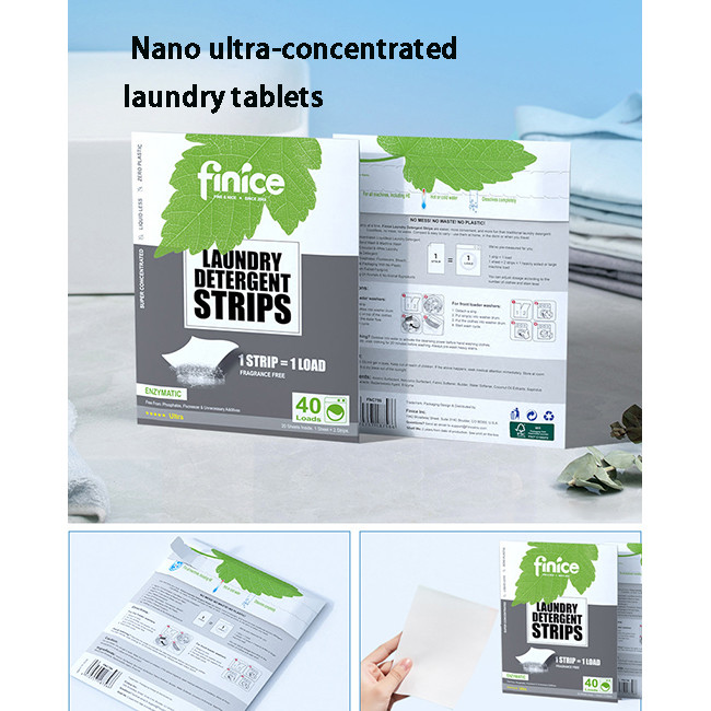 Anti Bacterial And Anti Mite Concentrated Laundry Cleaning Sheets With Clean Fragrance