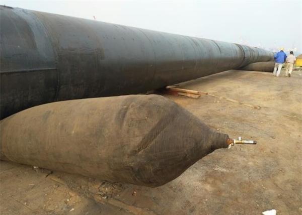 Cheap Big Carrying Capacity Marine Rubber Airbag , Boat Recovery Airbags Small Size While Deflated for sale