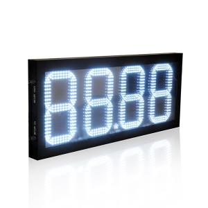 Quality Gas Price Display Signs Glare LED 16'' White 88.88 Petrol Changer Sign No Specification wholesale