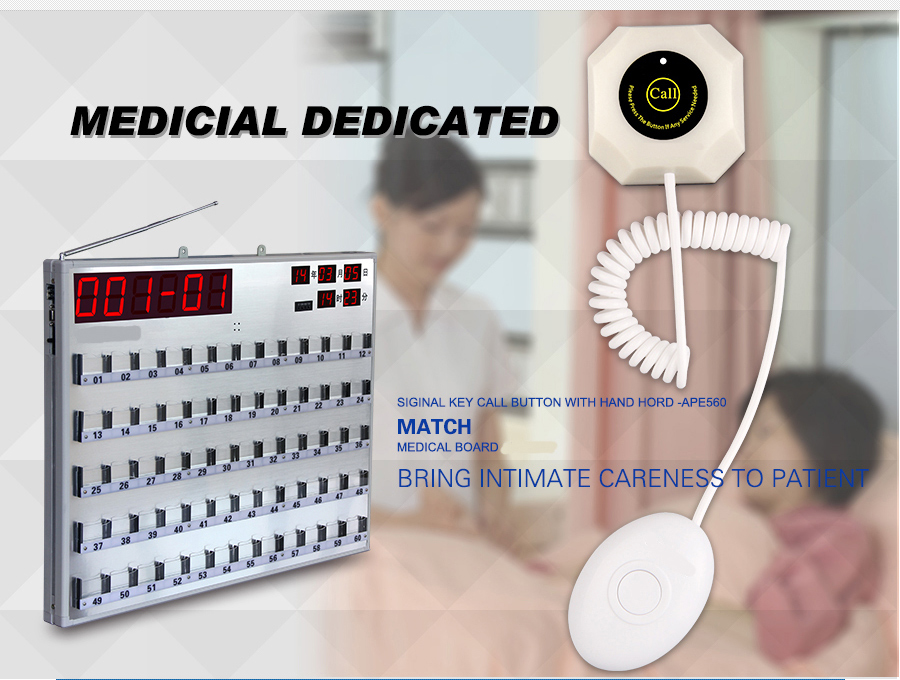 Hot Sell Small Electronic Buzzer Bell Wireless Service Waiter Calling Remote Call Bell System