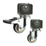 75mm TPR Furniture Swivel Casters For Chairs Cabinets