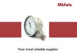 Laser Welding Stainless Steel Pressure Gauge , SMSS - 100mm 4 Inch Bottom Back