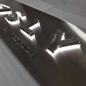 Quality Fabricated Acrylic Glow Backlit Letter Sign Board Electroplating wholesale