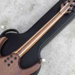 Factory Ebony Fingerboard Solid Wood Black Burst Maple Top 6 Strings Electric