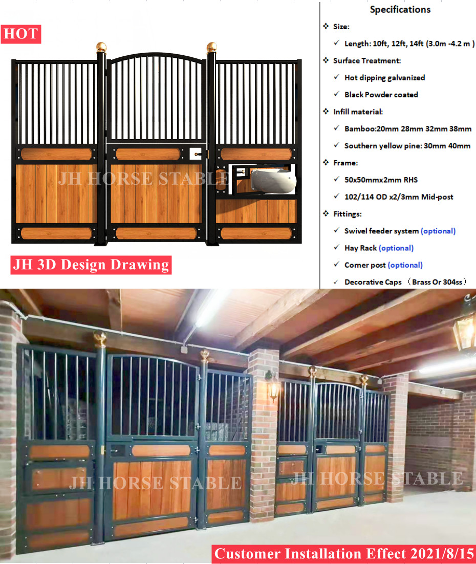 4.2m Luxurious Horse Stables Color Customized Galvanized Corrosion Resistant