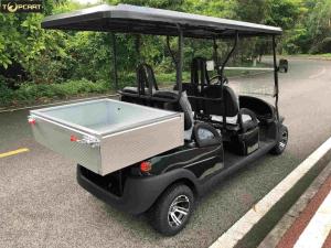 Quality 4 Seater Park Golf Cart Electric for Sightseeing , Utility Golf Car with Aluminium Cargo Box wholesale