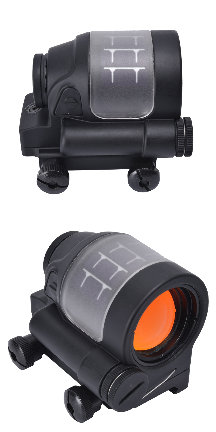 Waterproof Solar Red Dot Scope 1X36 Tactical Compact Sealed Reflex Sight for Hunting