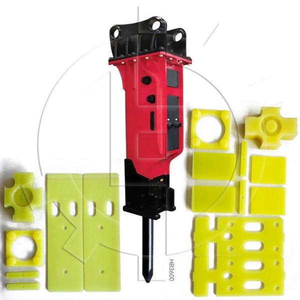 polyurethane Hydraulic Breaker Parts Damper Upper Cushion Elastic Pad Side Plate